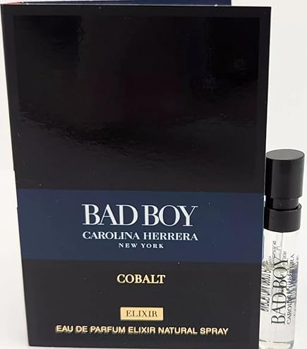 Amazon.com : Carolina Herrera Bad Boy Cobalt Eau de Parfum Vial